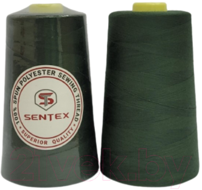 Набор швейных ниток Sentex 100% полиэстер 50/2 5000 ярдов 1124 (2шт)