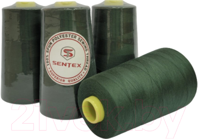 Набор швейных ниток Sentex 100% полиэстер 50/2 5000 ярдов 1124 (4шт)