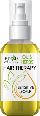 Масло для волос Ecou Травы+Масла Натуральная терапия для чувствительной кожи головы (50мл)