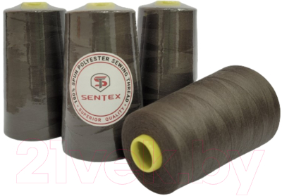 Набор швейных ниток Sentex 100% полиэстер 50/2 5000 ярдов 1247 (4шт)
