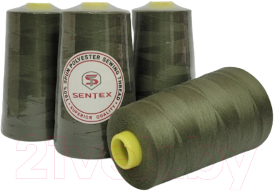 Набор швейных ниток Sentex 100% полиэстер 50/2 5000 ярдов 1268 (4шт)