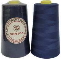 Набор швейных ниток Sentex 100% полиэстер 50/2 5000 ярдов 1302 (2шт) - 