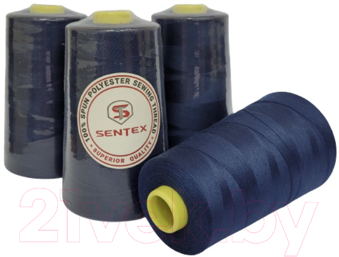 Набор швейных ниток Sentex 100% полиэстер 50/2 5000 ярдов 1302 (4шт)