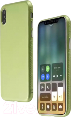 Чехол-накладка Case Deep Matte v.2 для iPhone X (зеленый, фирменная упаковка)
