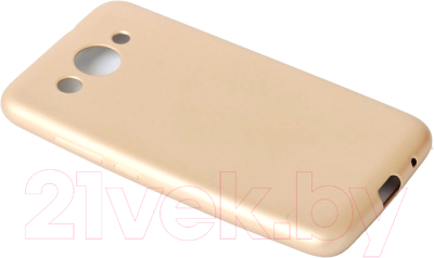 Чехол-накладка Case Deep Matte для Huawei Y3 2017 (золотой матовый, фирменная упаковка)