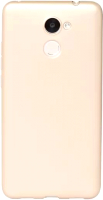 Чехол-накладка Case Deep Matte для Huawei Y7 (золотой матовый, фирменная упаковка) - 