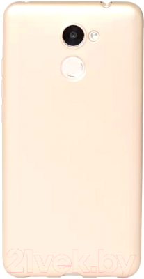 Чехол-накладка Case Deep Matte для Huawei Y7 (золотой матовый, фирменная упаковка)