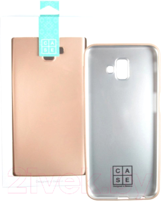 Чехол-накладка Case Deep Matte для Galaxy J6 Plus (золотой матовый)