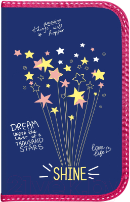 Изображение товара Пенал Schoolformat Shine Bright / ПКБС-ШНБ (синий)