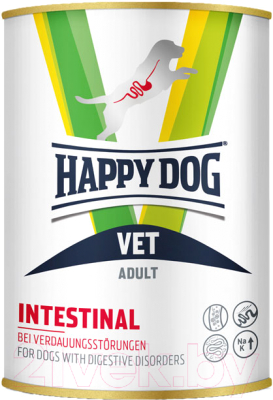 Изображение товара Влажный корм для собак Happy Dog Vet Intestinal Adult с 6 мес при дисфункции пищеварения / 61063 (400г)