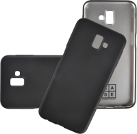 Чехол-накладка Case Deep Matte для Galaxy J6 Plus (черный матовый) - 