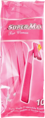 Изображение товара Набор бритвенных станков Super-Max Twin Blade Ladie (10шт)