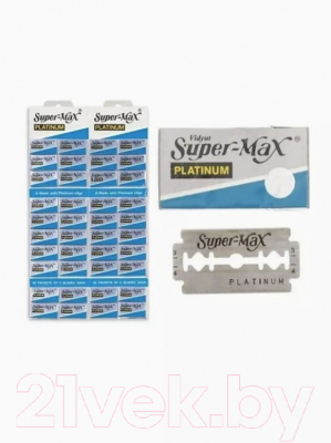 Изображение товара Набор лезвий для бритвы Super-Max Platinum (200шт)