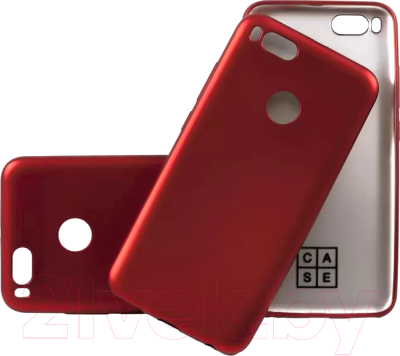 Чехол-накладка Case Deep Matte для Xiaomi Mi A1 Mi5X (красный матовый)