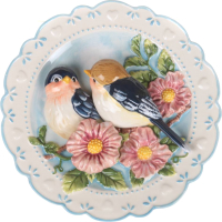 Декоративная тарелка Lefard Птицы на ветке / 59-059 - 