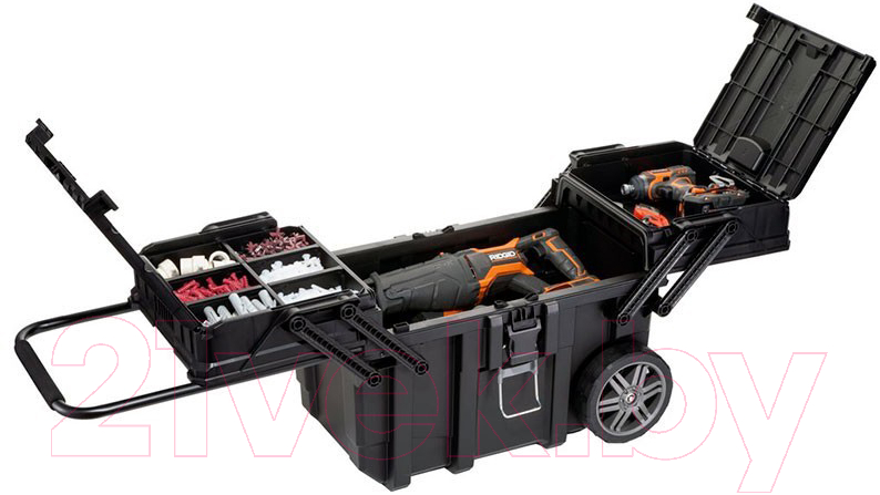 Ящик для инструментов Keter Cantilever Mobile Cart Job Box 238270 (черный) — фото 5