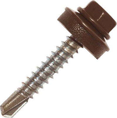 Саморез Admiral Кровельный 5.5x25 RAL 8017 (200шт, темно-коричневый) - 
