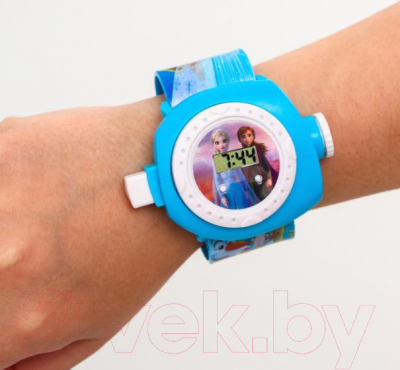 Часы наручные детские Disney С проектором. Холодное сердце / 4674125