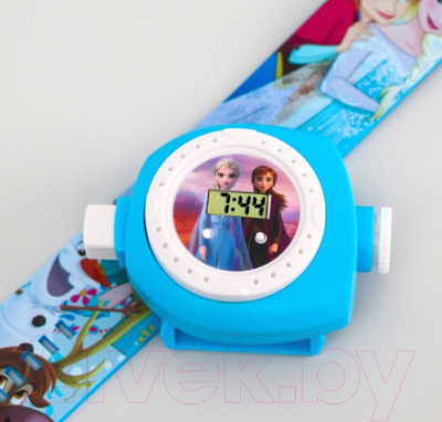 Часы наручные детские Disney С проектором. Холодное сердце / 4674125