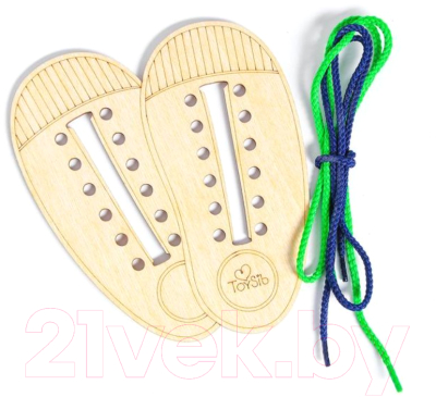 Изображение товара Развивающий игровой набор ЛазерПРО Шнуровка Кеды / 5400628