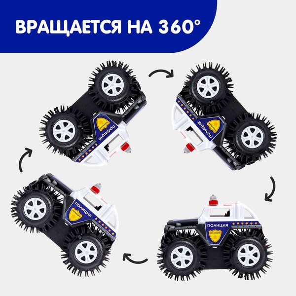 Автомобиль игрушечный Автоград Полиция / 7652105 (черный)