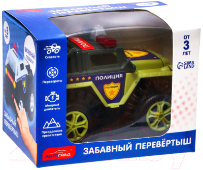 Автомобиль игрушечный Автоград Полиция / 7652103 (зеленый)