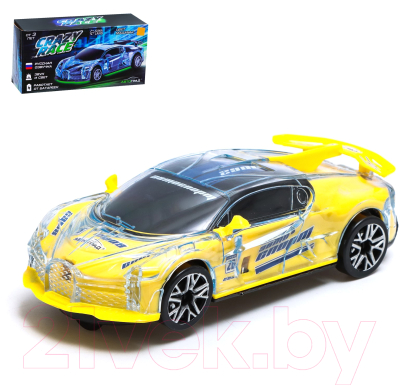 Автомобиль игрушечный Автоград Crazy race, гонки / 7667651 (желтый)