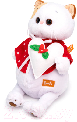 Мягкая игрушка Budi Basa Кошечка Ли-Ли в накидке с сердцем / LK24-095
