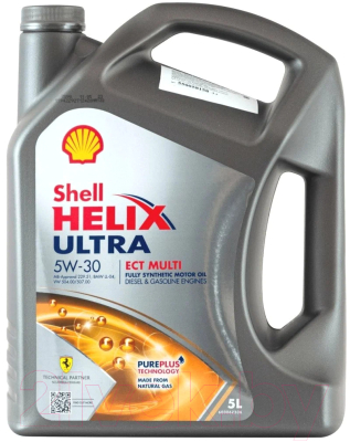 Изображение товара Моторное масло Shell Helix Ultra ECT Multi 5W30 (5л)