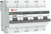 

Выключатель автоматический, PROxima 4P 100А (D) 10kA ВА 47-100 / mcb47100-4-100D-pro