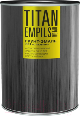 Грунт-эмаль Titan Empils Ореол По ржавчине RAL 1021 / 4605365072080 (900г, желтый)