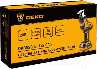Сабельная пила Deko DKRS20-Li / 063-4310