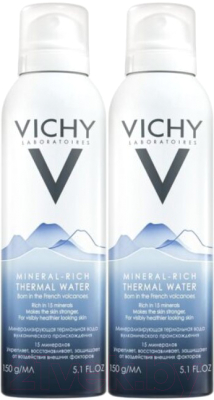 Набор косметики для лица и тела Vichy Thermal Water Укрепление кожи термальная вода (2x150мл, -50% на вторую термальную воду)