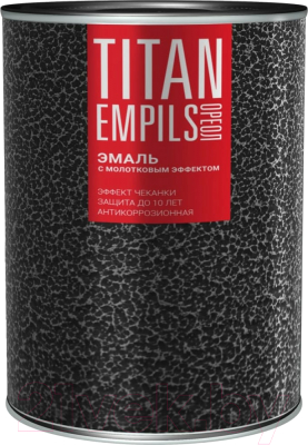 Эмаль Titan Empils Ореол Алкидно-стирольная с молотковым эффектом 4605365083413 (800г, золотистый)