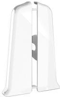 Заглушка для плинтуса Ideal Деконика 001-0 Белый глянцевый (5.5см, 2шт, флоупак) - 