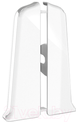 Заглушка для плинтуса Ideal Деконика 001-0 Белый глянцевый (5.5см, 2шт, флоупак)