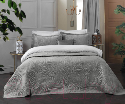 Набор текстиля для спальни Sarev Luxury Евро / Y954 CLARA v1/Gri
