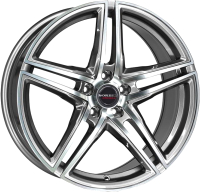 

Литой диск Borbet, XRT 19x8.5" 5x120мм DIA 72.5мм ET 30мм Graphite Polished