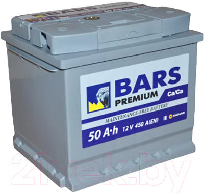Автомобильный аккумулятор BARS Premium 6СТ-50 Евро R / 050 131 07 0 R P (50 А/ч)