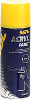 Краска автомобильная Mannol Acryl Paint / 9674 (450мл, черный) - 