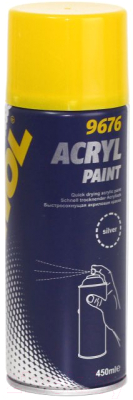 Краска автомобильная Mannol Acryl Paint / 9676 (450мл, серебристый)