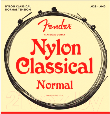 

Струны для классической гитары Fender, 130 Clear/Silver Ball End Gauges 28-43