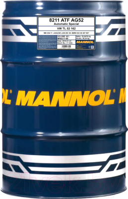 Трансмиссионное масло Mannol ATF AG52 Automatic Special / MN8211-60 (60л)