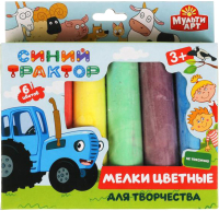 

Набор мела канцелярского MultiArt, Синий трактор / 100MEL6-STR