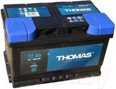 Автомобильный аккумулятор THOMAS R+ (72 А/ч)