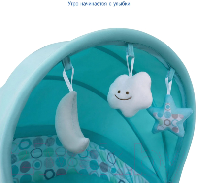 Детская кровать-трансформер Simplicity Elite 3 в 1 3010 (Blue Circles)