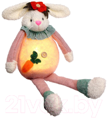 Мягкая игрушка Sima-Land Зайка с морковкой / 7642188