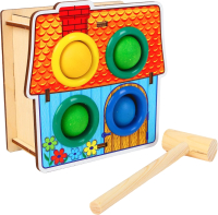 Развивающий игровой набор WoodLand Toys Домик с молотком / 3634572 - 