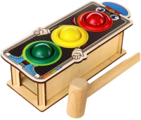Развивающий игровой набор WoodLand Toys Светофор с молотком / 3634556 - 