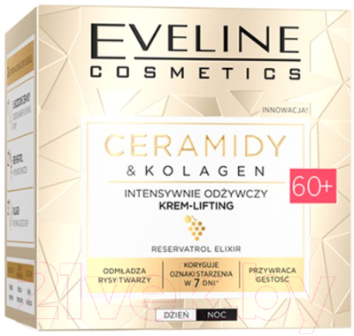 Крем для лица Eveline Cosmetics Ceramides & Niacinamide Интенсивно питател. 60+ дневной/ночной (50мл)